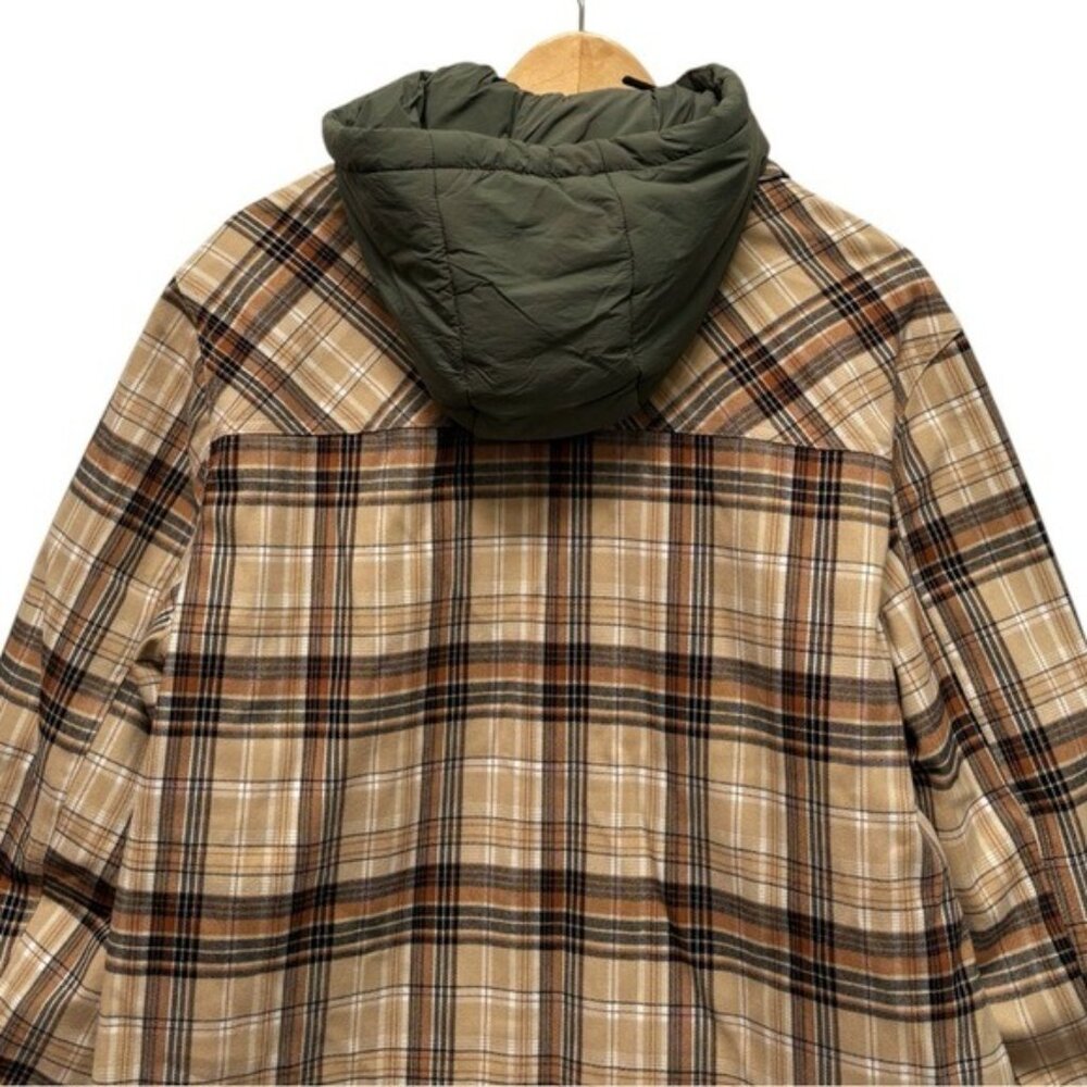Dakine Ryder Reversible Flannel Insulated Hooded Shacket Jacket Size Medium - Picture 6 of 11